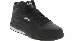 Athleisure & Casual|Basketball Shoes|FILA Clencher Men's Hi-Top Basketball Sneaker Black