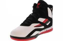Basketball Shoes|FILA Dereverse Men’s Wide-Width Hi-Top Basketball Sneaker Black