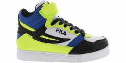 Athletics & Sneakers|FILA Everge Strap Junior Boys’ (1-7) Hi-Top Sneaker White