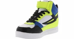 Athletics & Sneakers|FILA Everge Strap Junior Boys’ (1-7) Hi-Top Sneaker White