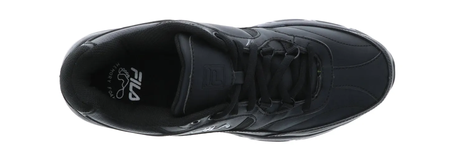 Slip Resistant|Wide|FILA Workshift Men's Wide-Width Slip Resistant Work Shoe Black