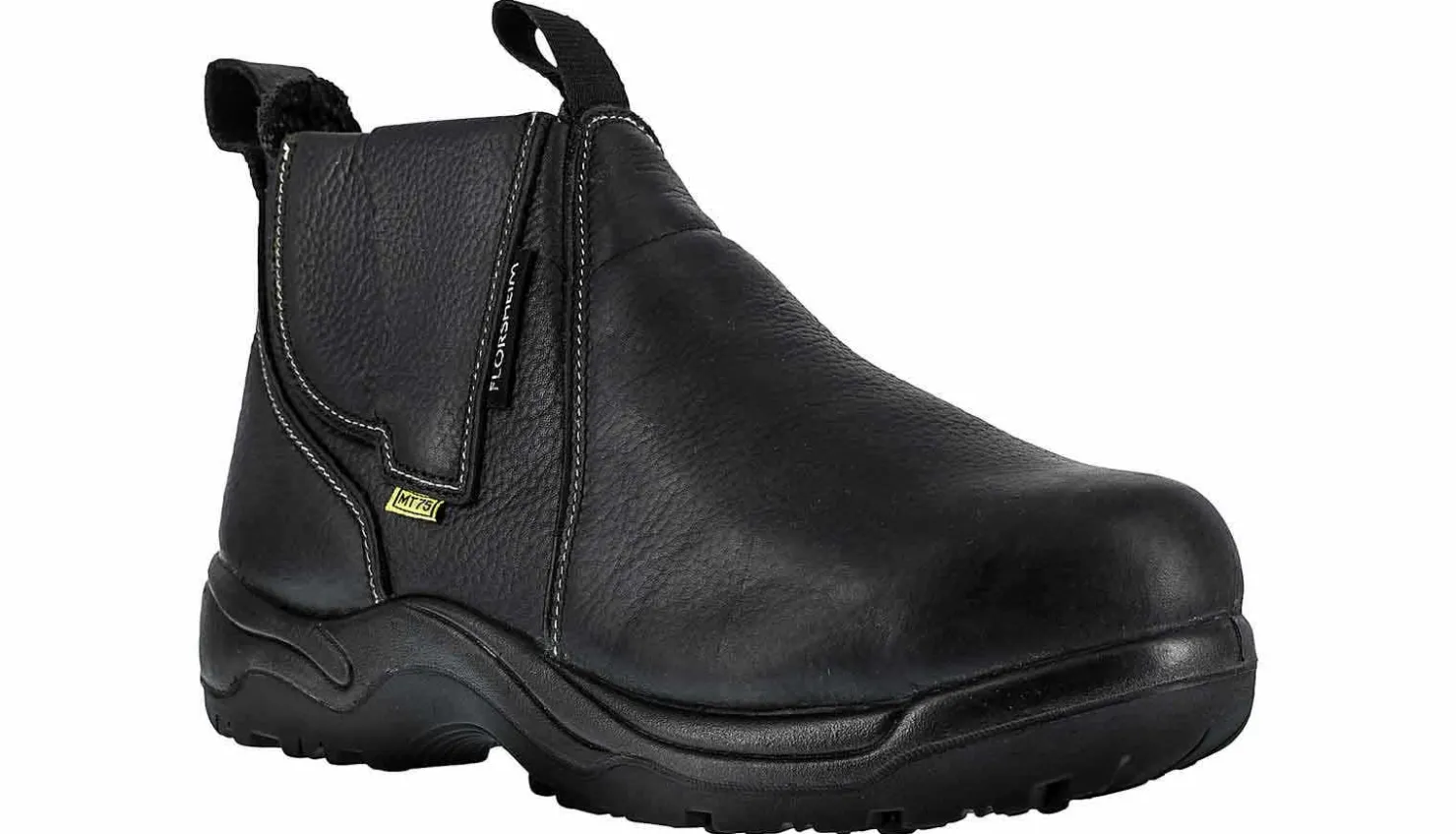 Safety Toe Boots|FLORSHEIM Hercules 6 inch Double Gore Women's Met Guard Steel Toe Work Boot Black