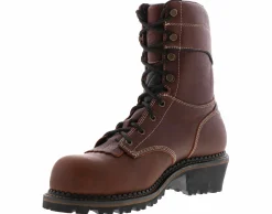 Safety Toe Boots|GEORGIA BOOTS 9 Inch Logger Men's Composite Toe Work Boot Brown