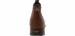 Safety Toe Boots|Slip Resistant|GEORGIA BOOTS Chelsea Men's Steel Toe Work Boot Brown