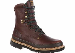 Soft Toe Boots|Slip Resistant|GEORGIA BOOTS Giant Men's Soft Toe Work Boot Brown