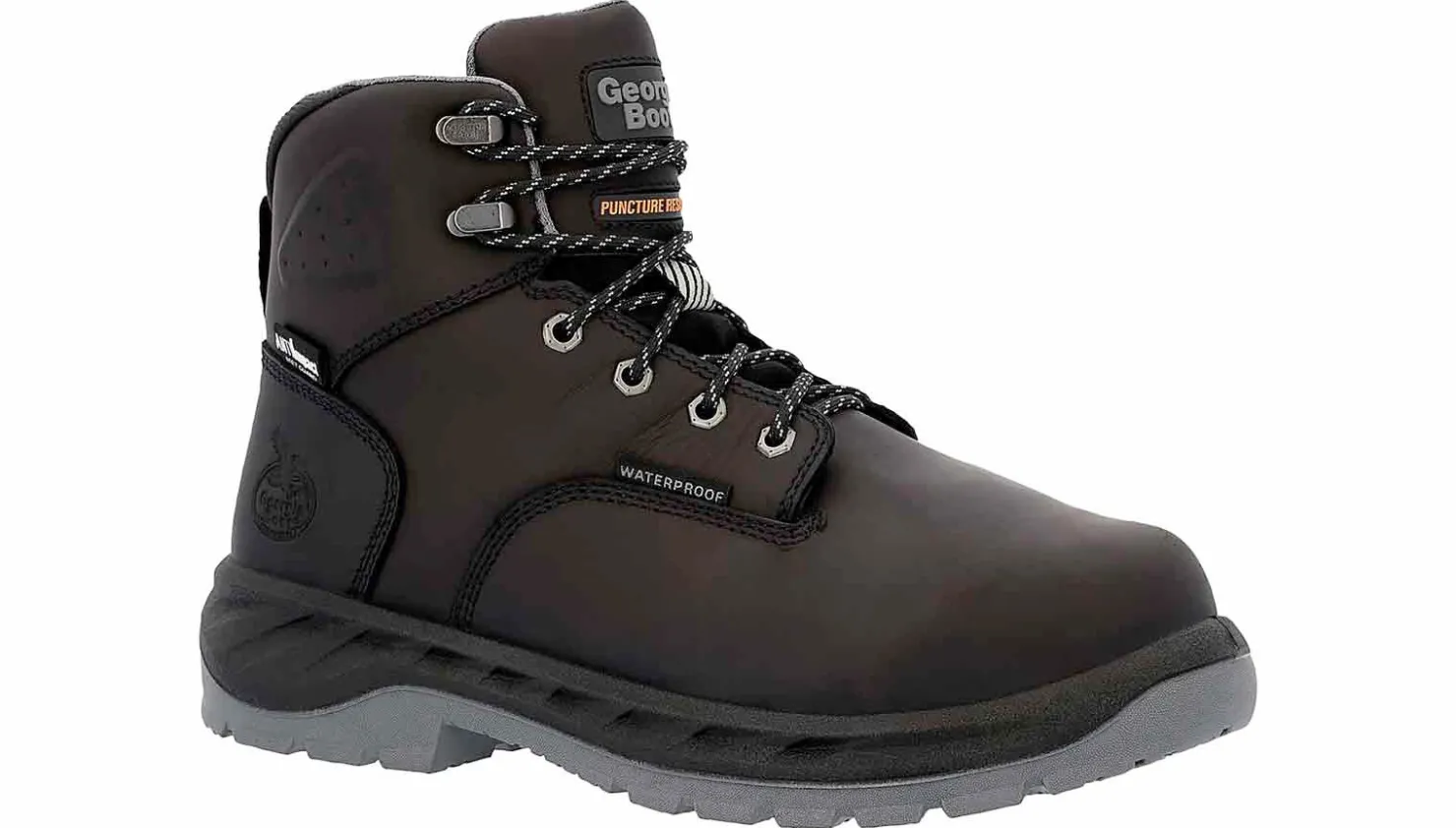 Safety Toe Boots|Slip Resistant|GEORGIA BOOTS OT Men's Alloy Toe Metatarsal Work Boot Black