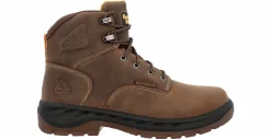 Safety Toe Boots|Slip Resistant|GEORGIA BOOTS OT Men's Alloy Toe Work Boot Brown