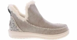 Flat|Comfort Shoes|HEYDUDE Camden Brushed Cozy Women’s Casual Shoe Grey