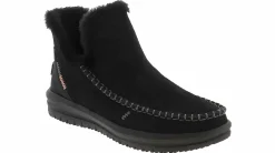 Flat|Comfort Shoes|HEYDUDE Camden Suede Women’s Casual Shoe Black