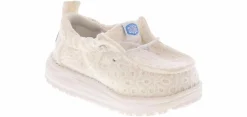 Casual|HEYDUDE Lil Dude Prints Eyelet Infant Girls’ (2-4) Casual Shoe White