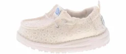 Casual|HEYDUDE Lil Dude Prints Eyelet Infant Girls’ (2-4) Casual Shoe White