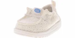 Casual|HEYDUDE Lil Dude Prints Eyelet Infant Girls’ (2-4) Casual Shoe White