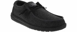 Canvas Shoes|Comfort Shoes|HEYDUDE Micro Sox Total Men’s Casual Shoe Black