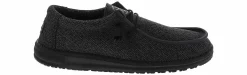 Canvas Shoes|Comfort Shoes|HEYDUDE Micro Sox Total Men’s Casual Shoe Black