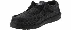 Canvas Shoes|Comfort Shoes|HEYDUDE Micro Sox Total Men’s Casual Shoe Black