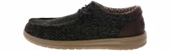 Comfort Shoes|HEYDUDE Paul Knit Men's Casual Shoe Black