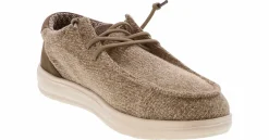 Comfort Shoes|HEYDUDE Paul Knit Men's Casual Shoe Brown