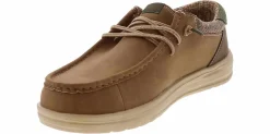 Canvas Shoes|Comfort Shoes|HEYDUDE Paul Men’s Casual Shoe Brown