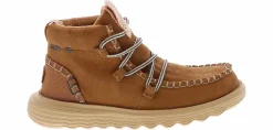 Comfort Shoes|Slip-On|HEYDUDE Reyes Suede Women’s Comfort Boot Brown