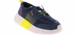 Casual|HEYDUDE Sirocco Play Sport Stripe Youth Boys’ (11-7) Athletic Shoe Blue