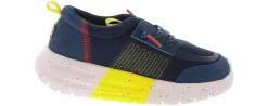 Casual|HEYDUDE Sirocco Play Sport Stripe Youth Boys’ (11-7) Athletic Shoe Blue