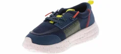 Casual|HEYDUDE Sirocco Play Sport Stripe Youth Boys’ (11-7) Athletic Shoe Blue