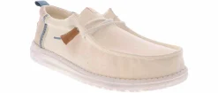 Canvas Shoes|Comfort Shoes|HEYDUDE Summer Linen Men's Casual Shoe White