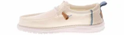 Canvas Shoes|Comfort Shoes|HEYDUDE Summer Linen Men's Casual Shoe White