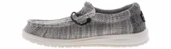 Casual|HEYDUDE Wally Stretch Yin Yang Youth Boys’ (13-6) Shoe Grey