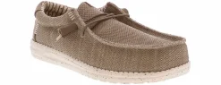 Canvas Shoes|Comfort Shoes|HEYDUDE Wally Classic Men’s Wide-Width Casual Shoe Beige