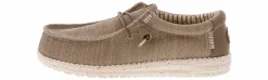 Canvas Shoes|Comfort Shoes|HEYDUDE Wally Classic Men’s Wide-Width Casual Shoe Beige