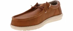 Comfort Shoes|HEYDUDE Wally Classic Men’s Casual Shoe Brown