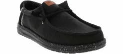 Comfort Shoes|HEYDUDE Wally Elevated Basics Men’s Casual Shoe Black