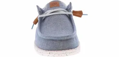 Canvas Shoes|Comfort Shoes|HEYDUDE Wally Funk Seersucker Men's Casual Shoe Blue