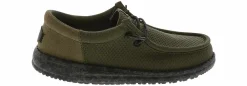 Casual|HEYDUDE Wally Funk Splatter Youth Boys’ (11-7) Casual Shoe Green