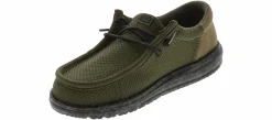 Casual|HEYDUDE Wally Funk Splatter Youth Boys’ (11-7) Casual Shoe Green