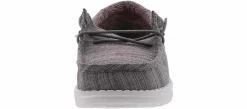 Casual|HEYDUDE Wally Linen Stone Youth Boys' (11-6) Casual Shoe Grey
