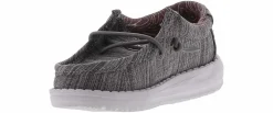 Casual|HEYDUDE Wally Linen Stone Toddler Boys’ (5-10) Shoe Grey
