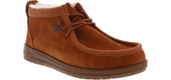 Short Boots|HEYDUDE Wally Mid GripR Warmth Men’s Bootie Brown