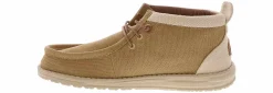 Canvas Shoes|Comfort Shoes|HEYDUDE Wally Mid Salt N Stone Men’s Casual Shoe Beige