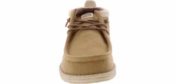 Canvas Shoes|Comfort Shoes|HEYDUDE Wally Mid Salt N Stone Men’s Casual Shoe Beige