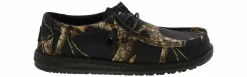 Canvas Shoes|Comfort Shoes|HEYDUDE Wally Realtree Edge Camo Men’s Casual Shoe Black
