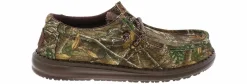 Casual|Casual|HEYDUDE Wally Realtree Edge Youth Boys’ (11-7) Casual Shoe Brown