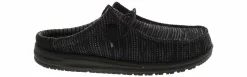 Canvas Shoes|Comfort Shoes|HEYDUDE Wally Slip Stretch Sox Men's Casual Clog Black