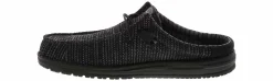 Canvas Shoes|Comfort Shoes|HEYDUDE Wally Slip Stretch Sox Men's Casual Clog Black