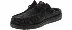 Canvas Shoes|Comfort Shoes|HEYDUDE Wally Slip Stretch Sox Men's Casual Clog Black