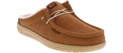 Canvas Shoes|Comfort Shoes|HEYDUDE Wally Slip Warmth Men’s Clog Brown
