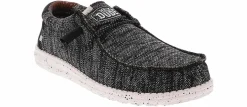 Canvas Shoes|Comfort Shoes|HEYDUDE Wally Sox Men’s Casual Shoe Black