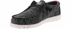 Canvas Shoes|Comfort Shoes|HEYDUDE Wally Sox Men’s Casual Shoe Black