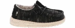 Casual|HEYDUDE Wally Stretch Toddler Boys' (7-10) Casual Shoe Black
